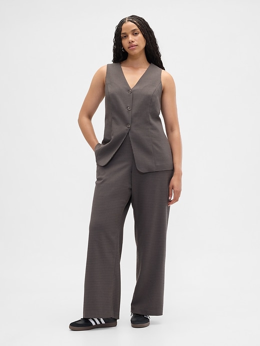 Image number 5 showing, Recycled Mid Rise Easy Wide-Leg Pants