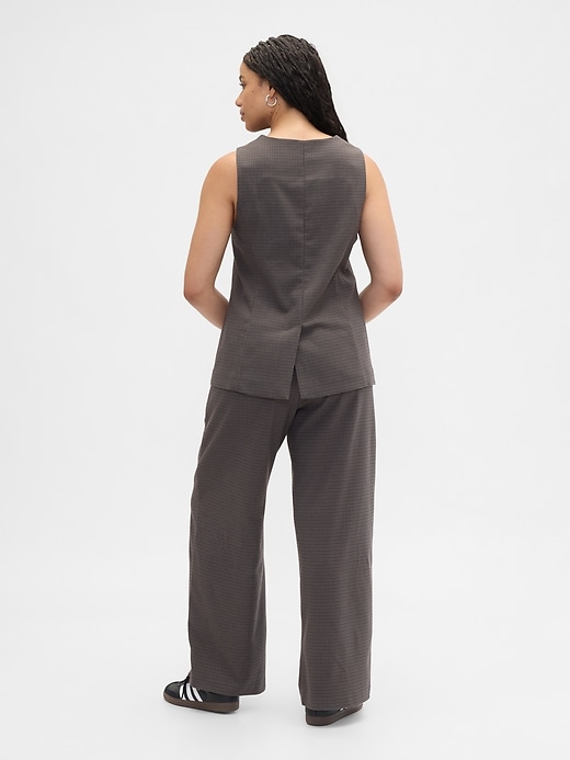 Image number 6 showing, Recycled Mid Rise Easy Wide-Leg Pants