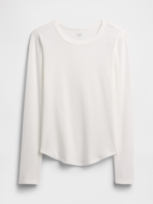 Image number 5 showing, Waffle-Knit Crewneck T-Shirt