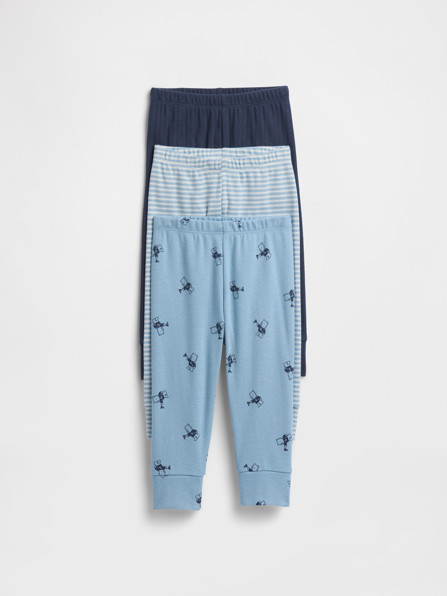 babyGap Pull-On Joggers (3-Pack) - Blue