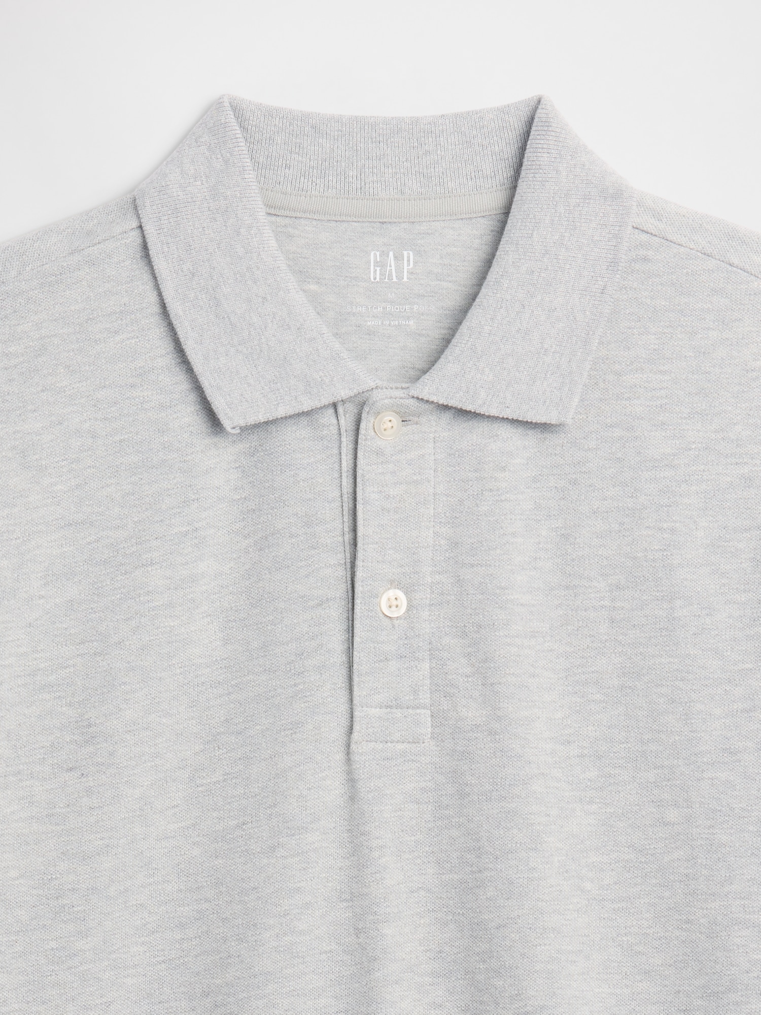 Gap Factory Stretch Pique Polo Shirt Shirt In Gray