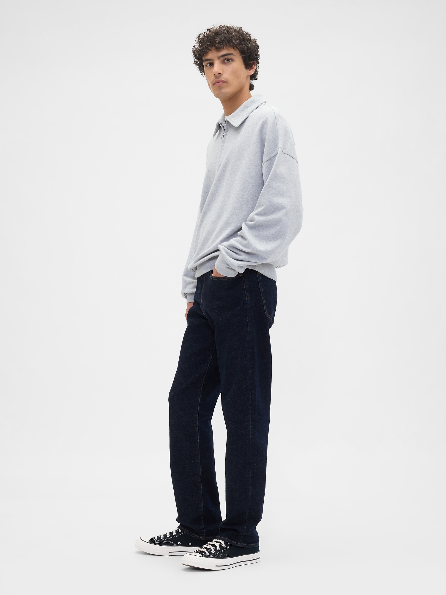 Gap Factory Straight Jeans In Blue