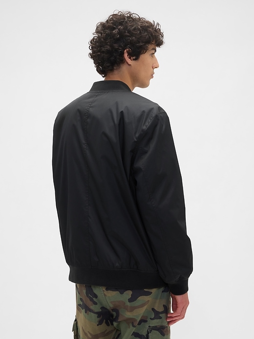 Image number 2 showing, 100% Recycled Relaxed Ripstop Bomber Jacket