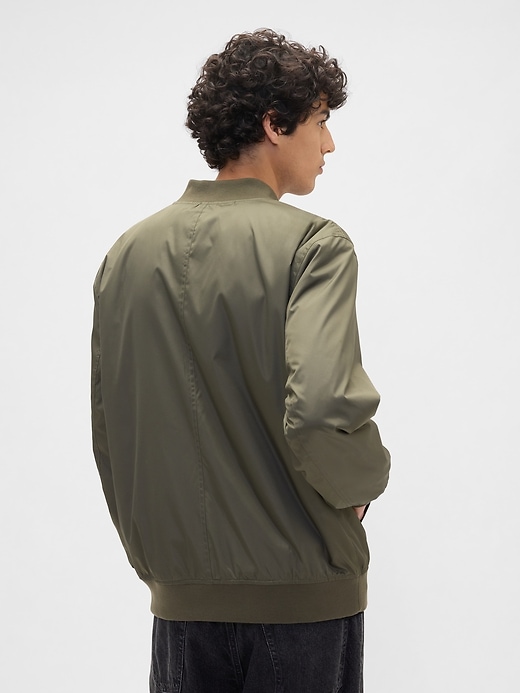 Image number 2 showing, 100% Recycled Relaxed Ripstop Bomber Jacket