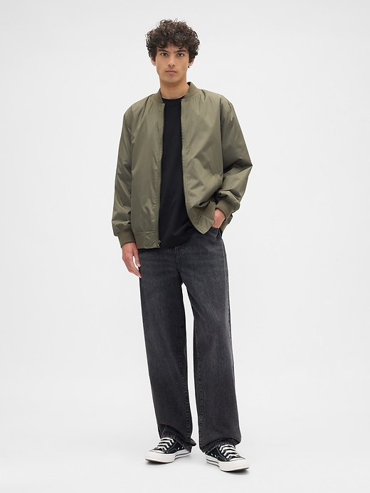 Image number 3 showing, 100% Recycled Relaxed Ripstop Bomber Jacket