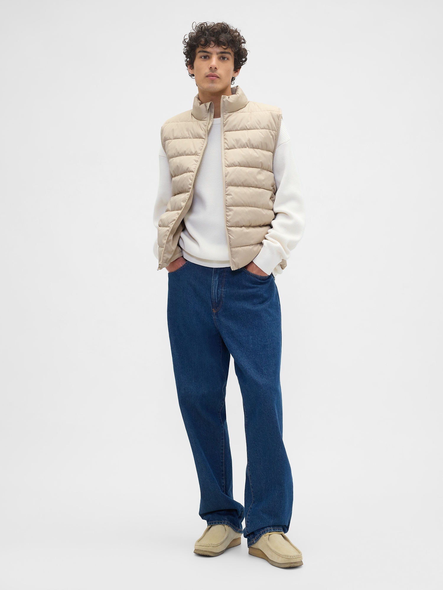 Gap Factory Relaxed Coldcontrol Puffer Vest In Multi
