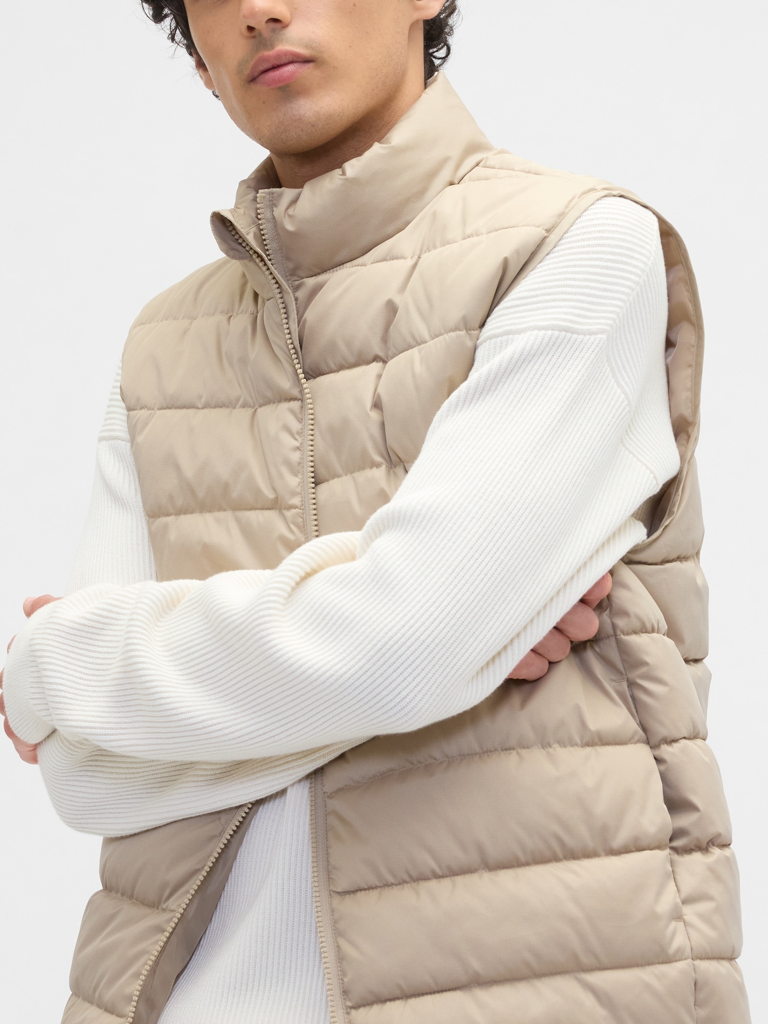 Gap Factory Relaxed Coldcontrol Puffer Vest In Multi