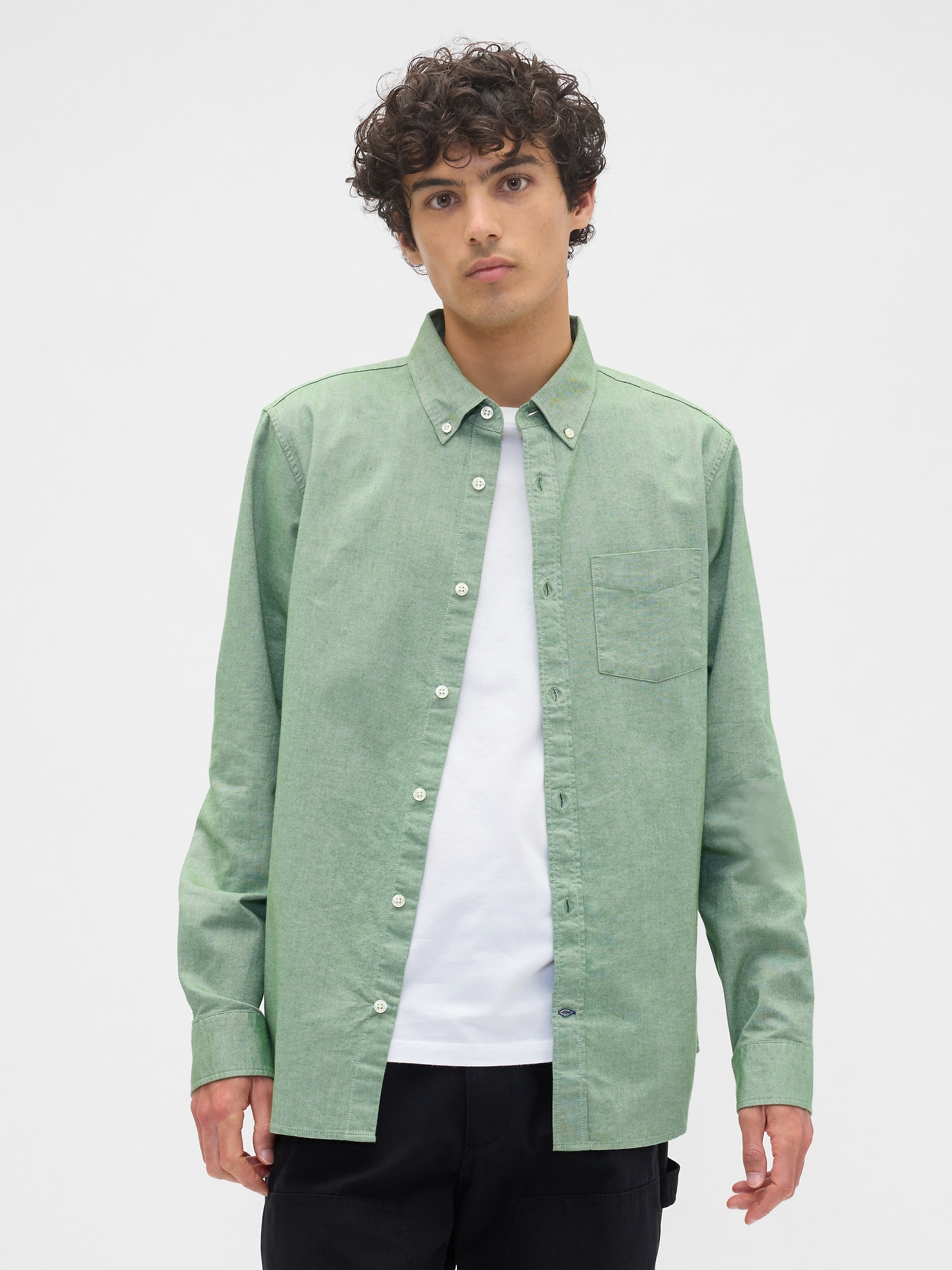 Oxford Shirt in Standard Fit - Green