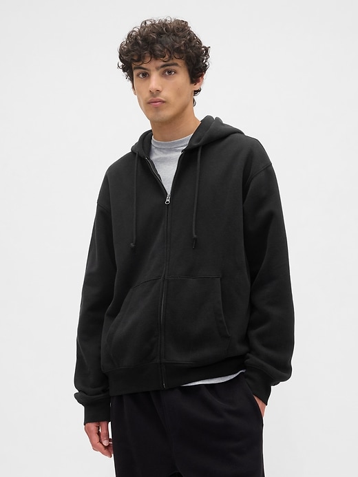 Image number 1 showing, Vintage Soft Oversized Zip Hoodie