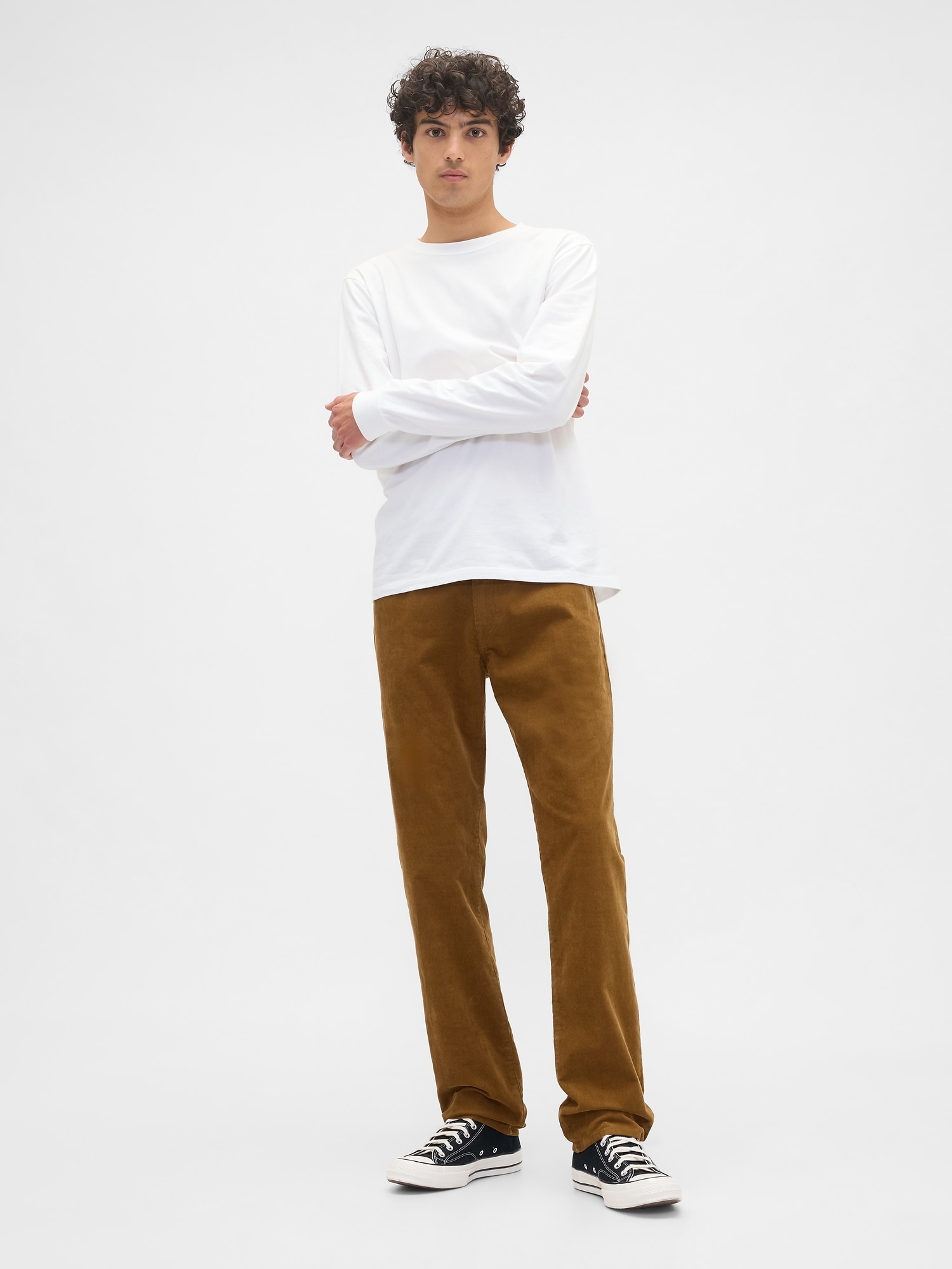 Straight Corduroy Pants - Modern Bronze