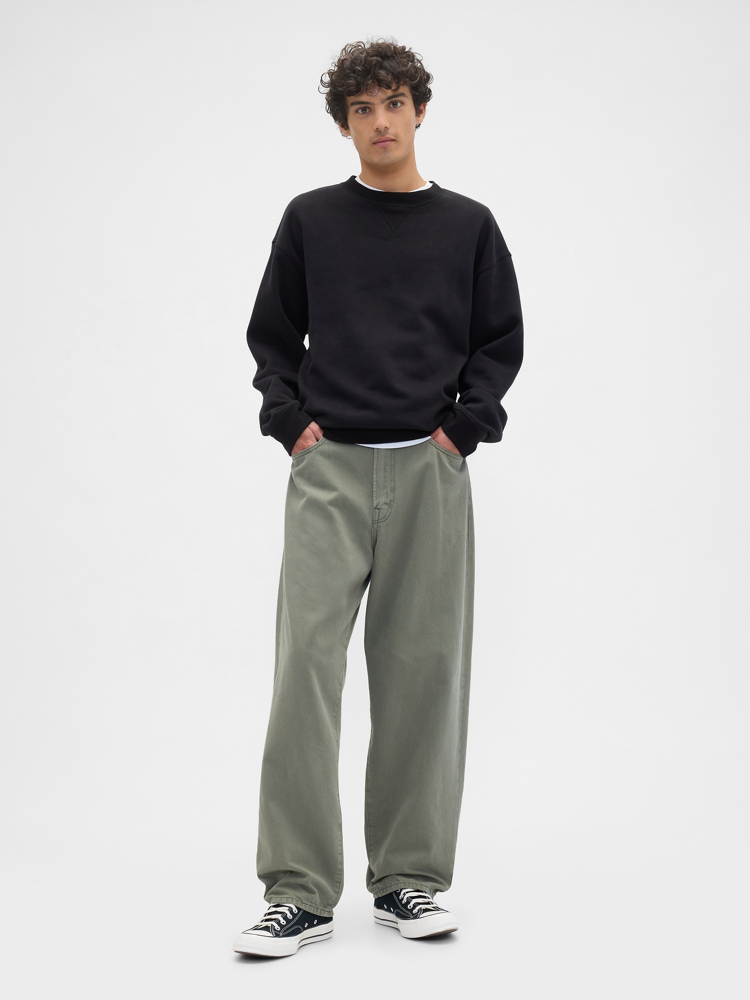 Baggy Jeans - Mesculen Green