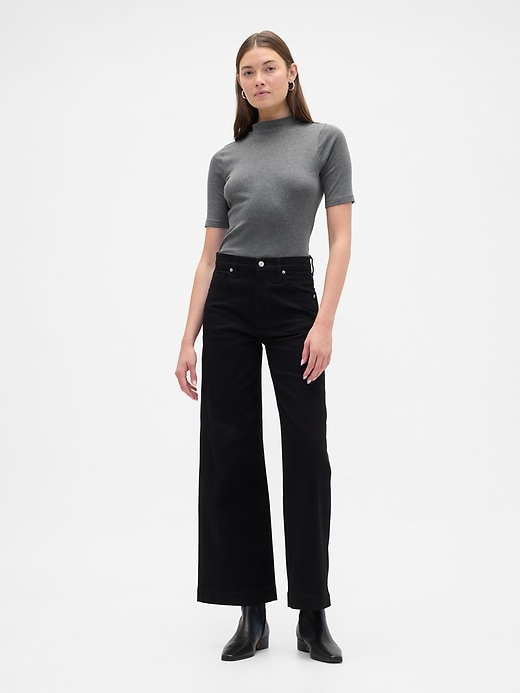 Image number 3 showing, Modern Ribbed Mockneck T-Shirt