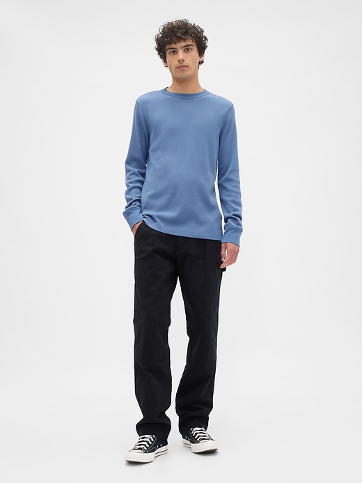 Image number 3 showing, Waffle-Knit Crewneck T-Shirt