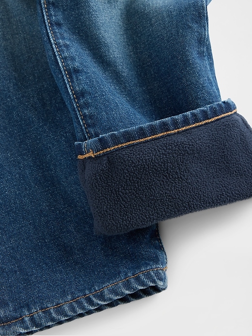 Image number 3 showing, babyGap Original Straight Cozy-Lined Jeans