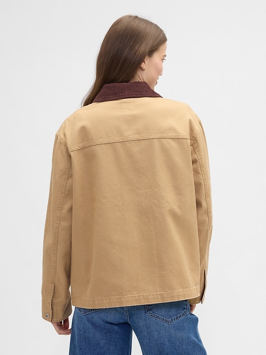 Image number 2 showing, Relaxed Canvas Barn Jacket