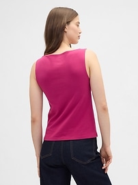 トップス narrow pitch border pattern tunk top Boatneck Tank Top | Gap Factory