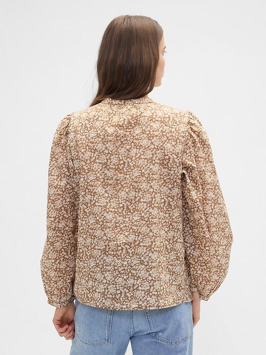 Image number 2 showing, Relaxed Puff Sleeve Lace Top
