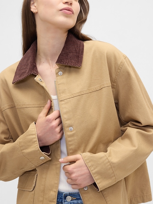 Image number 4 showing, Relaxed Canvas Barn Jacket