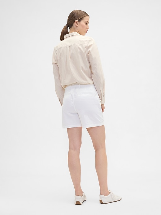 Image number 4 showing, 5" Mid Rise Downtown Khaki Shorts