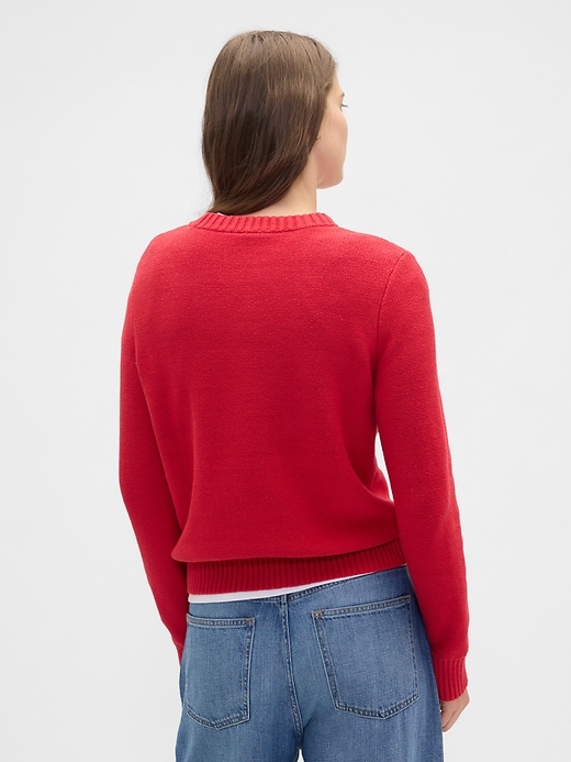 Image number 2 showing, Cable-Knit Crewneck Sweater