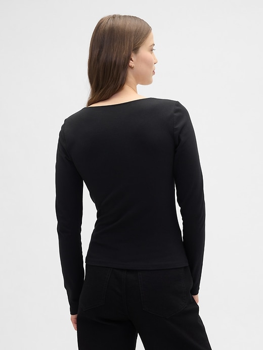Image number 2 showing, Twist-Front Sweetheart Top
