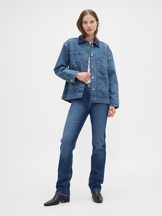 Image number 3 showing, Relaxed Denim Chore Jacket
