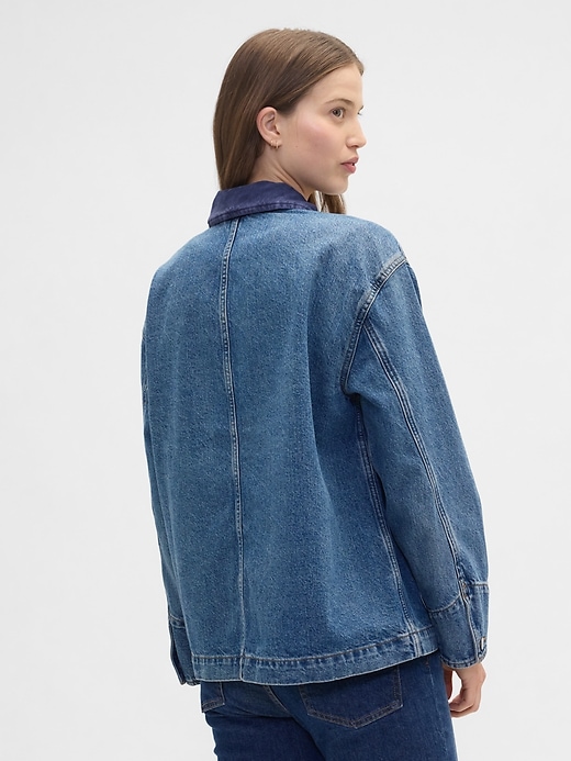 Image number 2 showing, Relaxed Denim Chore Jacket