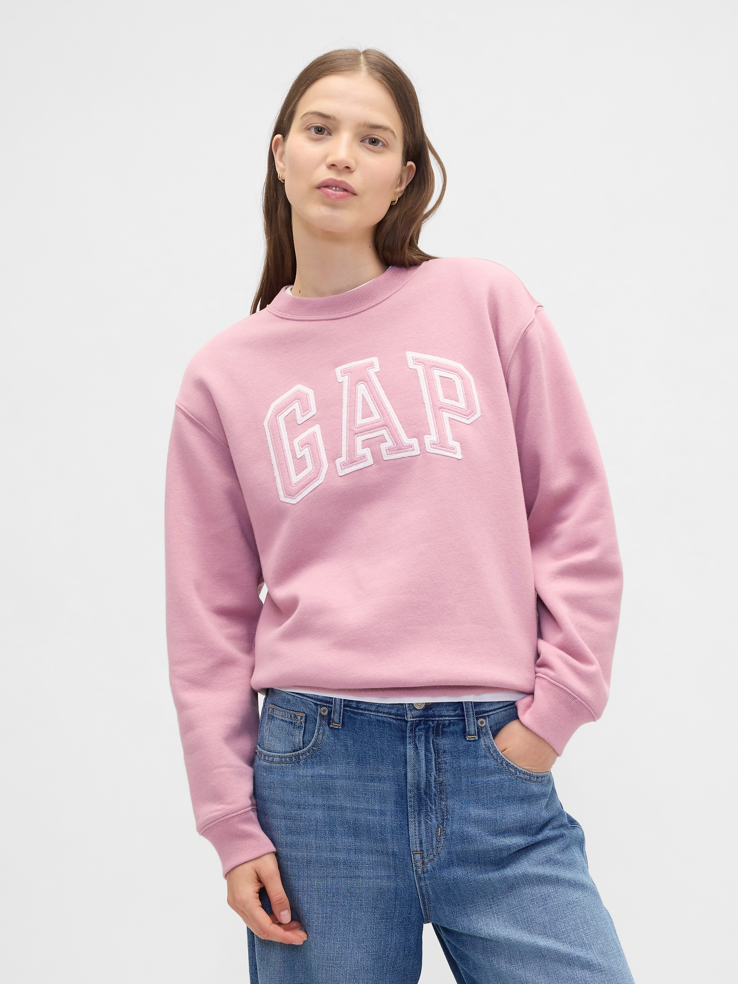 Gap Logo Sweatshirt - Lilas Pink