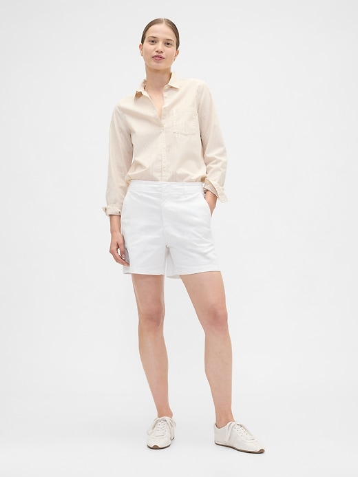 Image number 1 showing, 5" Mid Rise Downtown Khaki Shorts