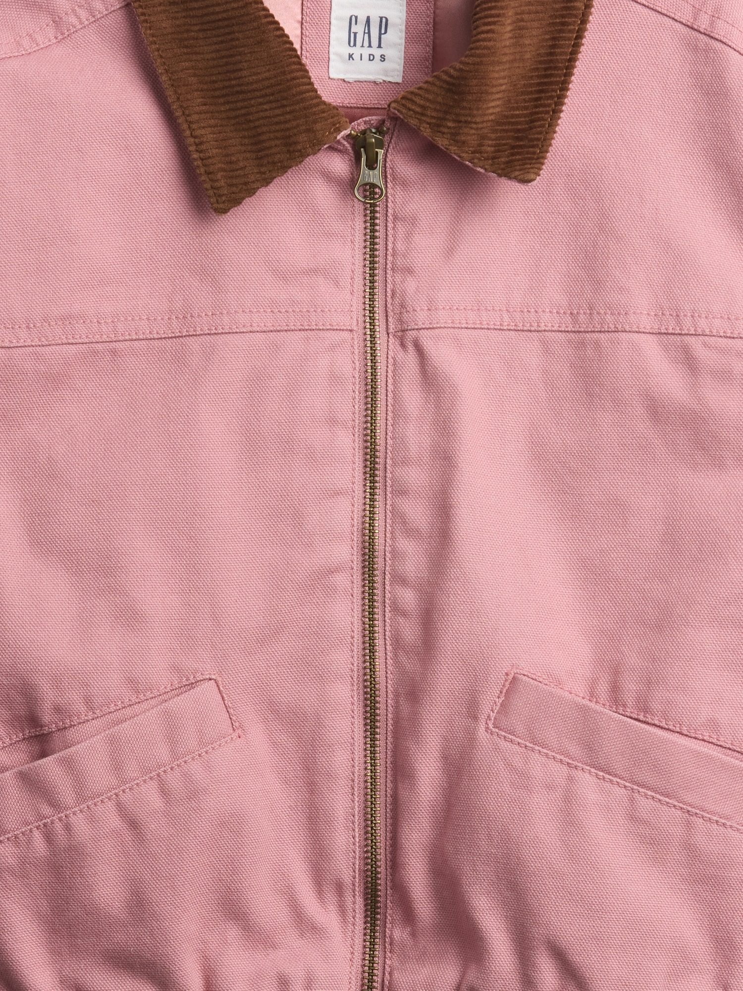 Gap Factory Kids Relaxed Canvas Barn Jacket In Pink