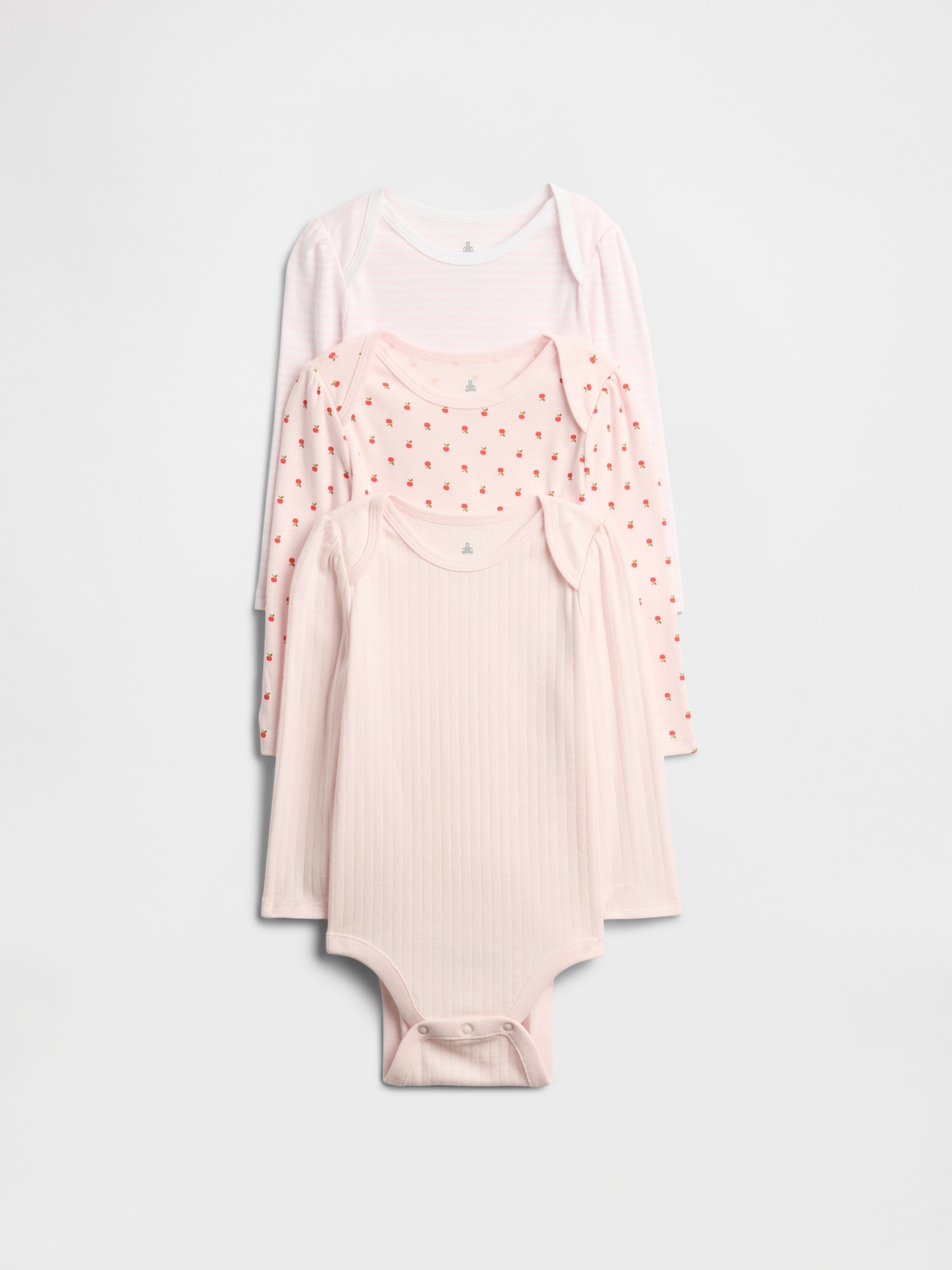 Baby Bodysuit (3-Pack) - Pink