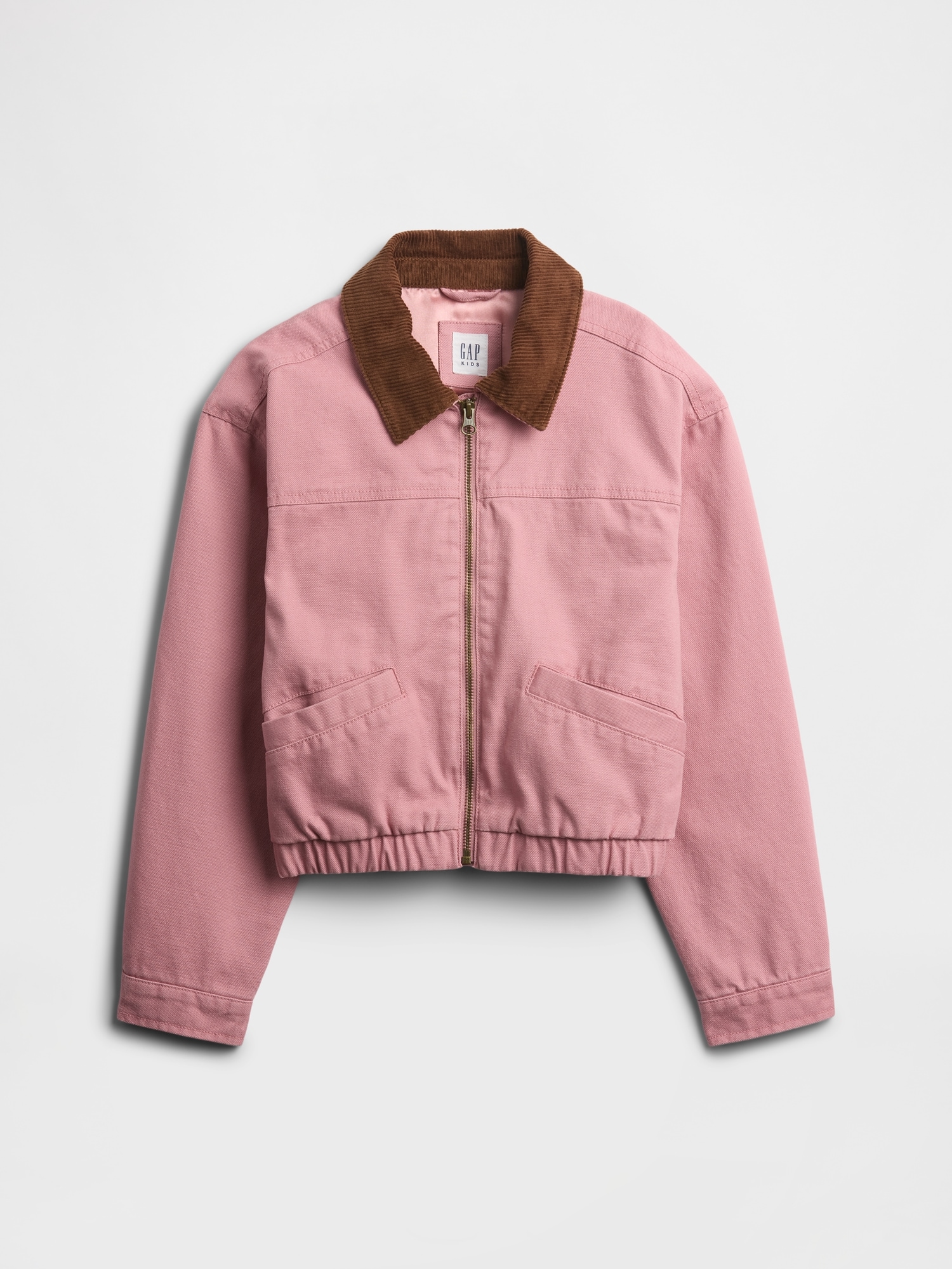 Kids Relaxed Canvas Barn Jacket - Lilas Pink