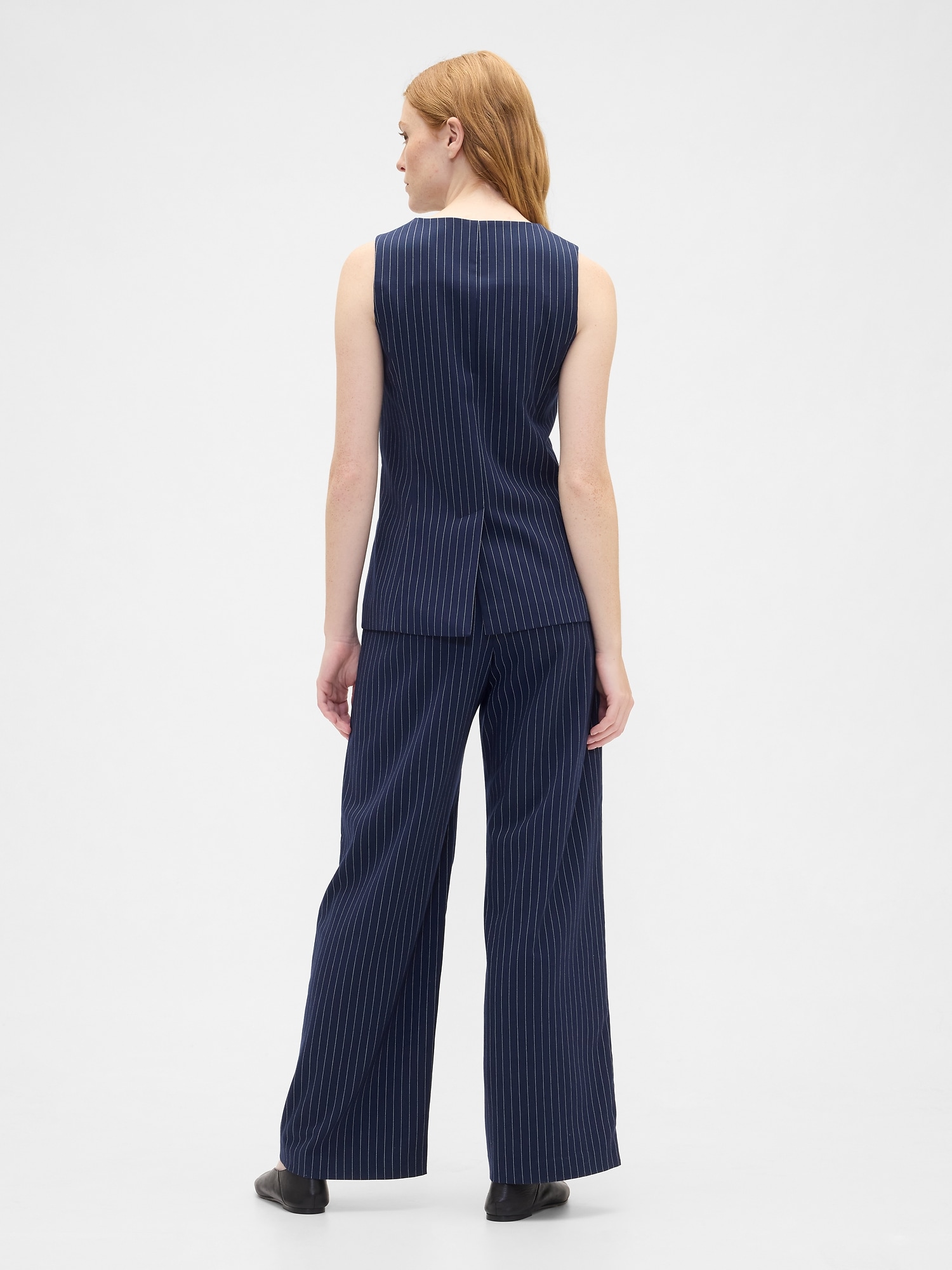 Gap Factory Recycled Mid Rise Easy Wide-leg Pants In Blue