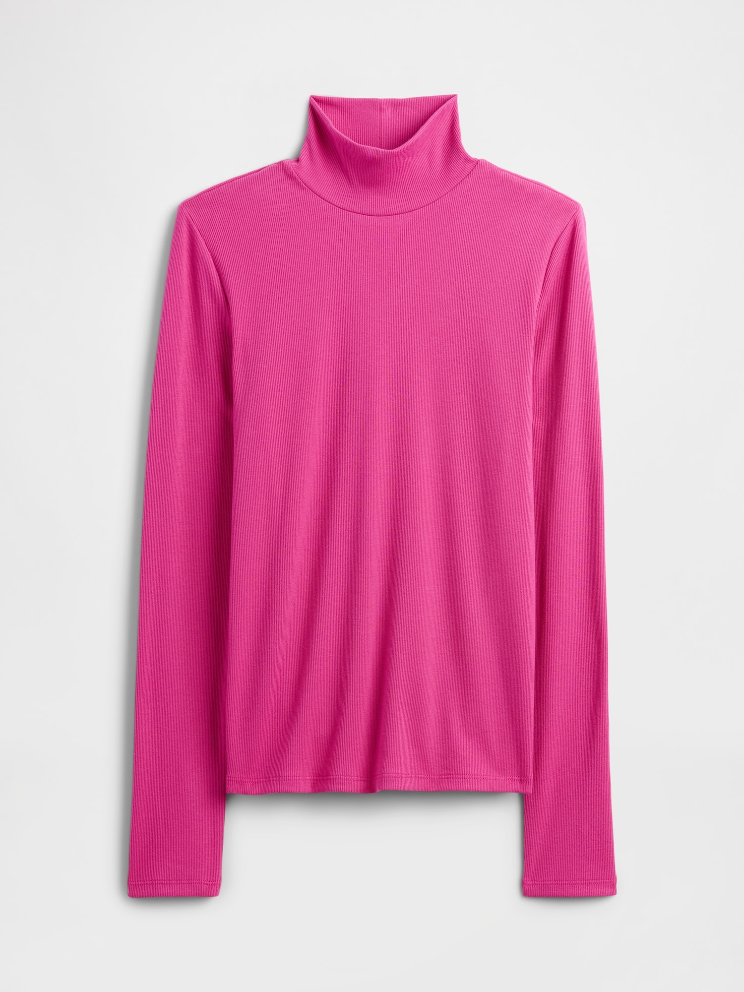 Gap Factory Ribbed Turtleneck T-shirt In Pink