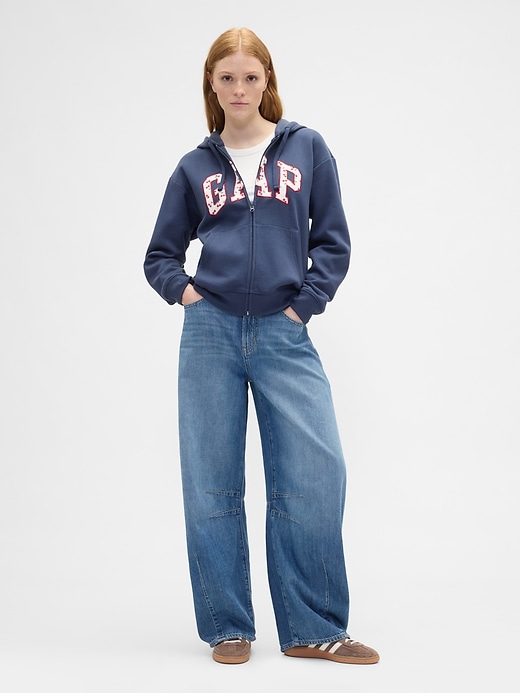 Image number 3 showing, Relaxed Gap Logo Zip Hoodie
