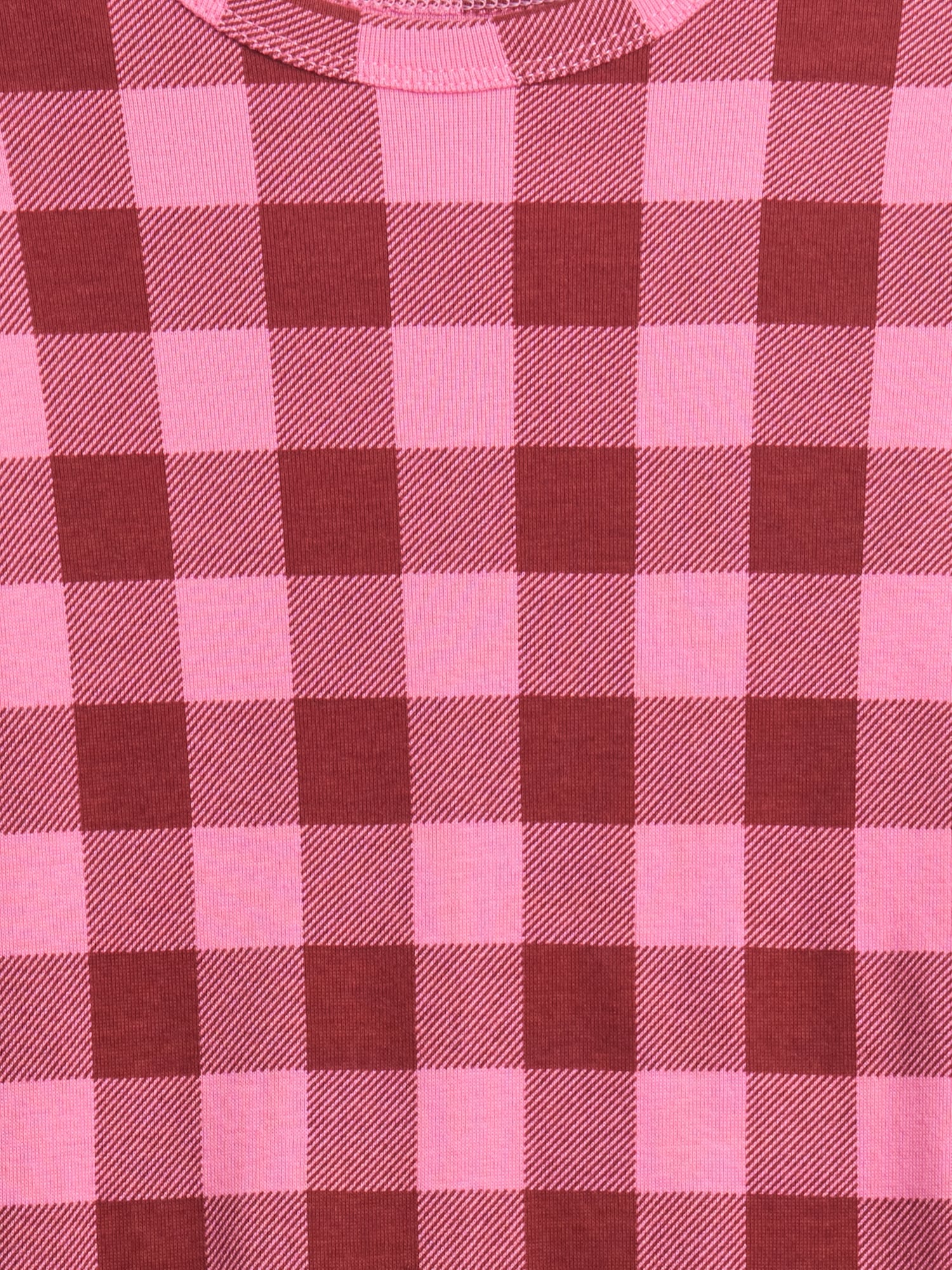 Gap Factory Babygap 100% Organic Cotton Gingham Pj Set In Pink