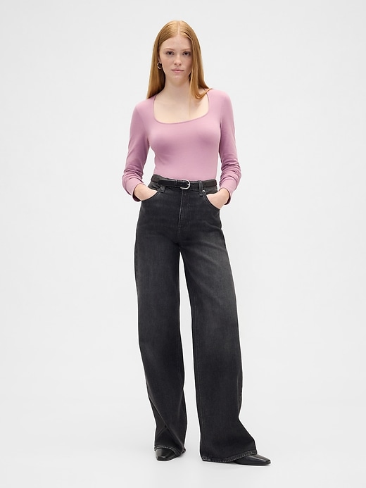 Image number 3 showing, Stretch Jersey Scoopneck Top