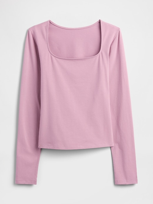 Image number 5 showing, Stretch Jersey Scoopneck Top