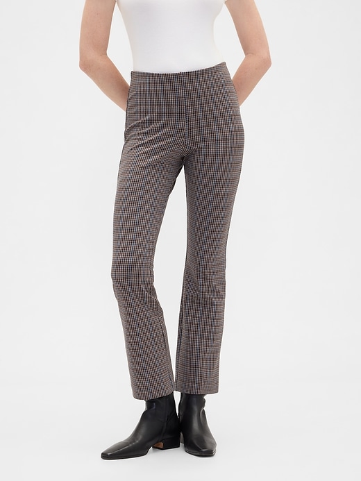 Image number 2 showing, High Rise Ponte Flare Crop Pants