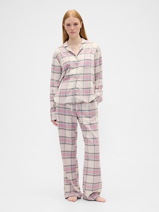 Image number 3 showing, Relaxed Flannel Sleep Shirt
