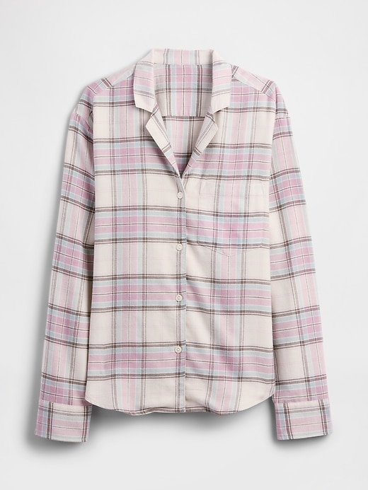 Image number 4 showing, Relaxed Flannel Sleep Shirt
