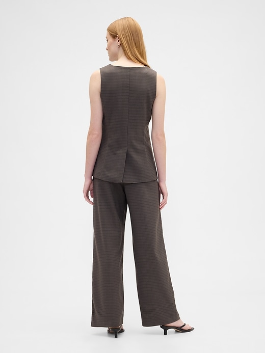 Image number 4 showing, Recycled Mid Rise Easy Wide-Leg Pants