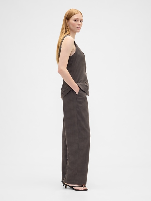 Image number 3 showing, Recycled Mid Rise Easy Wide-Leg Pants