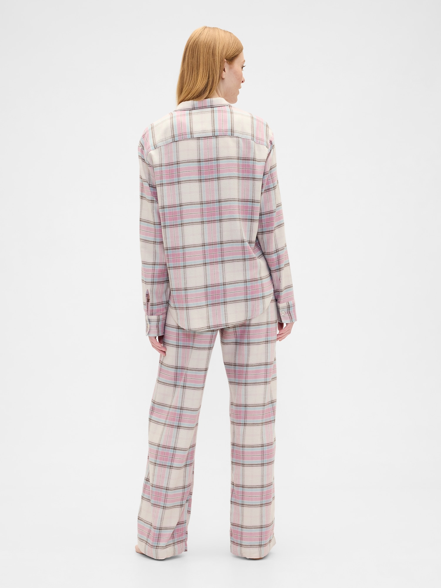 Gap Factory Flannel Pull-on Pj Pants In Pink