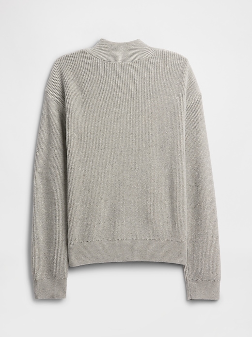 Image number 2 showing, Kids Half-Zip Mockneck Sweater