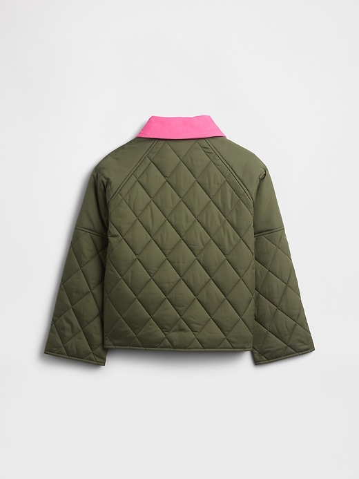 Image number 3 showing, Kids Quilted Barn Jacket