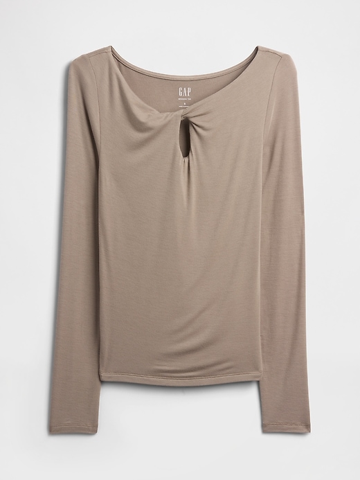 Image number 5 showing, Twist Boatneck Top