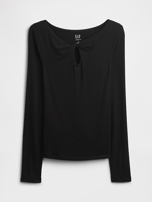 Image number 5 showing, Twist Boatneck Top