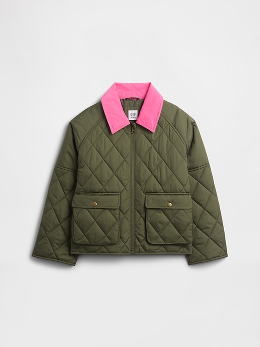 Image number 1 showing, Kids Quilted Barn Jacket