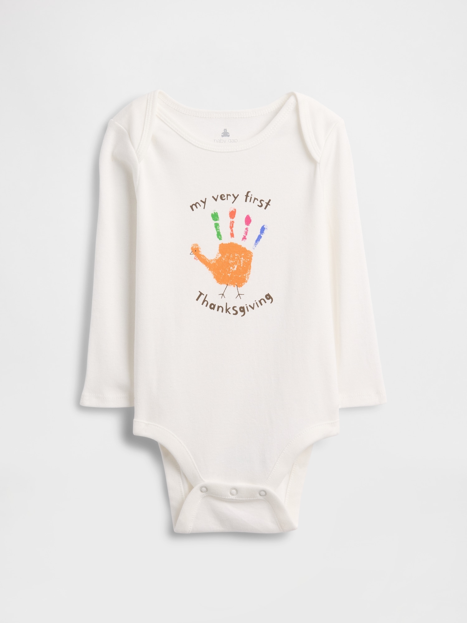 Baby Graphic Bodysuit - Wild Turkey White